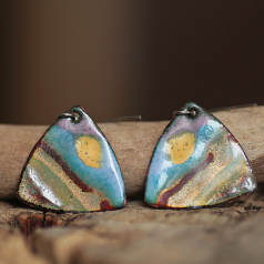 Smaltované náušnice